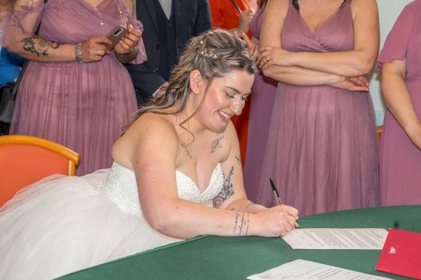 mariage signature du registre
